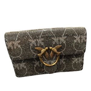 Pinko Gold and Brown Clutch